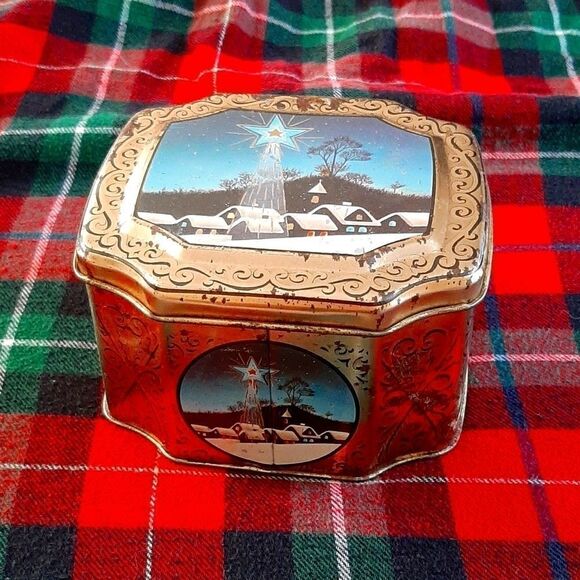 Vintage candy christmas tin - Picture 1 of 1